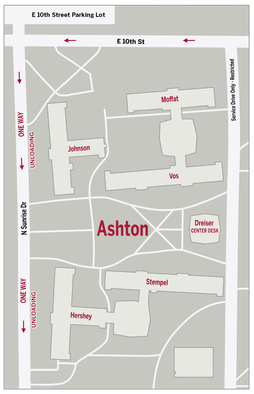 Map showing move in directions for Ashton