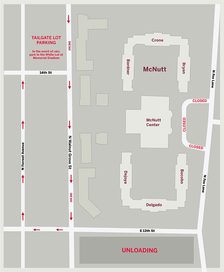 Map showing move in directions for McNutt