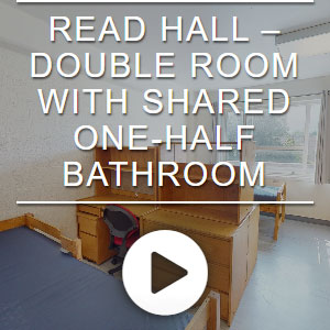 View virtual tour of Read double with shared half bath in full screen