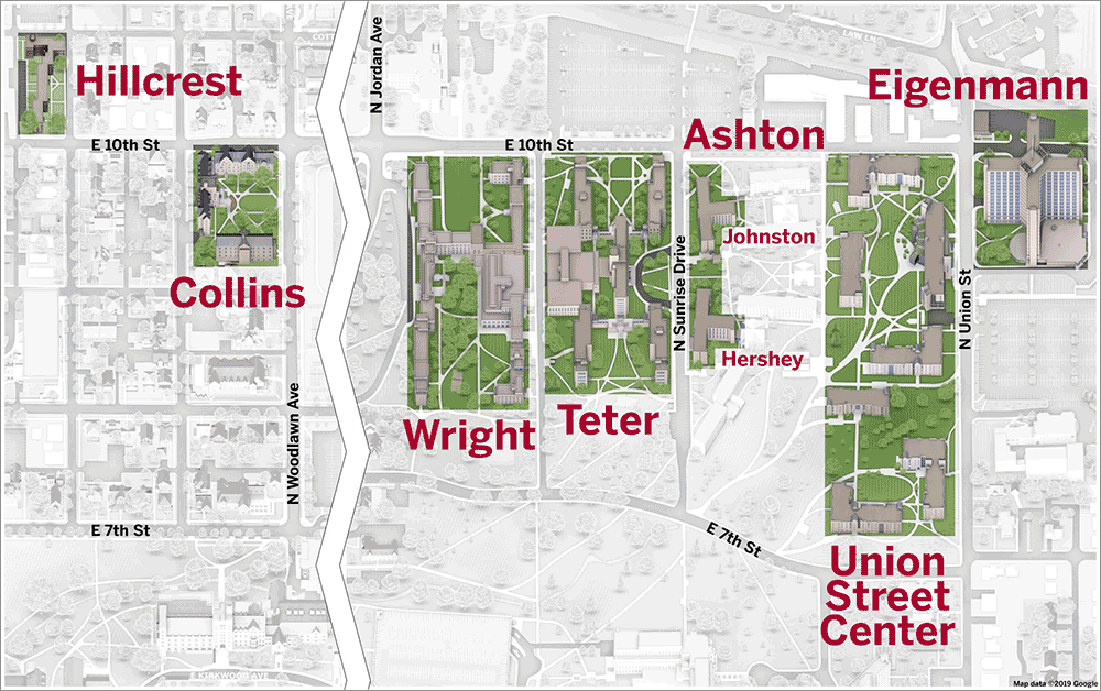 Indiana State University Campus Map